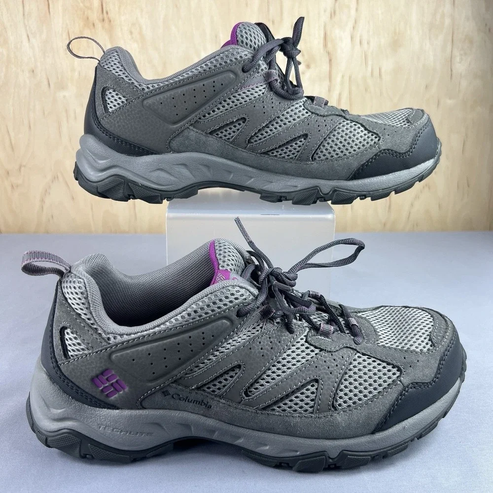 Columbia Plains Ridge Women's Size 10 Gray Trail Hiking Shoes Outdoor
